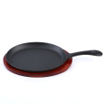 Cast Iron Preseasoned Sizzling Fajita Plate Set